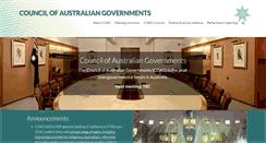 Desktop Screenshot of coag.gov.au