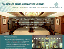 Tablet Screenshot of coag.gov.au